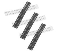 SUPVOX 6pcs Key Kalimba Thumb Piano Scale Labels White Black for Beginner Players High Adhesion Staff Decals for Fast Skill Development and Music Training