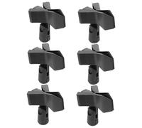 SUPVOX 6Pcs Microphone Holder Clips Durable Mic Stand Adapters for Ktv Stage Performances and More Lightweight and Secure Design for School Office and Theater Use
