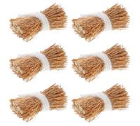 SUPVOX 6pcs Mini Hay Bale S, 0. 9 Inch Handcrafted Decorative Haystacks for Dollhouse, Crafts, Farm And Autumn Harvest Table Decorations