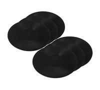 SUPVOX 6pcs Mini Record Model for Doll House Decoration Black Vintage Style Phonograph Discs Smooth Surface Miniature Ornaments for DIY Dollhouse Photo Props Bedroom Decor