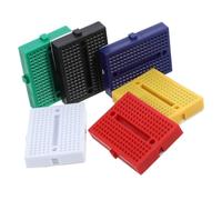 SUPVOX 6pcs Mini Solderless Breadboards for Laboratory Circuit Experiments Small Bread Boards with Multi Color Design Secure Pins for Easy Component Connections and Interlocking Use