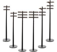 SUPVOX 6pcs Mini Telegraph Poles for Micro Landscape Model Railway Scenery