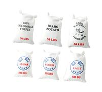 SUPVOX 6pcs Miniature Dollhouse Kitchen Accessories Set Lightweight Flour Salt Sugar Bags for DIY Mini House Decoration Safe Play Props for Photography