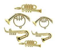 SUPVOX 6pcs Miniature Musical Instruments Dollhouse Ornament Models for Decoration Highly Simulated Saxophones More for Year Birthdays Enhance Your Dollhouse Creativity