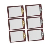 SUPVOX 6pcs Miniature Whiteboard Clipboards for Writing Board Realistic Texture Lightweight and Functional Dollhouse Accessories for DIY School Supplies