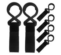 SUPVOX 6Pcs Nylon Stroller Hooks for Shopping Bags Durable Hanging Clips with Strong Load Bearing Capacity Portable and Stable Pram Hooks for Strollers and Bikes