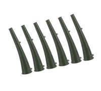 SUPVOX 6pcs Outdoor Military Green Signal Horns Portable Cheering Trumpets for Sports Events Camping Emergency Use Lightweight Training Noise Makers