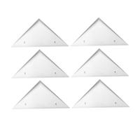 SUPVOX 6pcs Plastic Foosball Table Triangle Corner Protectors Replacement Parts for Edge Trim Secure Fit and High Strength for Home and Club Game Rooms