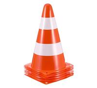 SUPVOX 6pcs Portable Traffic Cones High Visibility Road and Parking Safety Cones for Construction and Sports PE Material Training and Control