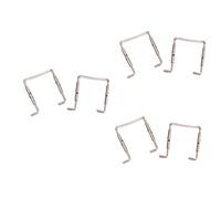 SUPVOX 6pcs Professional Violin Chinrest Clamp Screw Pad Chin Rest Chrome Plated