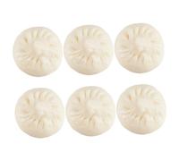 SUPVOX 6pcs Realistic PVC Simulation Steamed Bun Model Fake Food for Decoration Photography Lifelike Teaching Tool for Food Subjects Easy to Clean