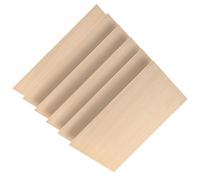 SUPVOX 6pcs Rectangle Wooden Slices DIY Craft Accessories with Break and Deform Resistance, Synthetic Material Wood Panels for Wood Crafts and Creating Labels