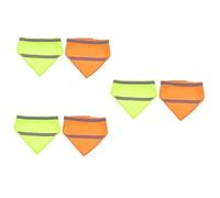 SUPVOX 6pcs Reflective Pet Bandana High Visibility Dog Scarf for Night Walking Fashionable Safety Bib for Dogs and Cats Random Colors for Outdoor Adventures