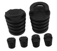 SUPVOX 6pcs Rubber Kayak Drain Plugs with Pull Ring Push-in Scupper Stoppers for Boats Canoes Leak Prevention Replacement Accessories