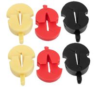 SUPVOX 6pcs Rubber Violin Practice Mutes Multicolor Small Silencers Lightweight Quiet for Violin Beginners and Musical Instruments Accessories