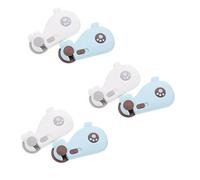 SUPVOX 6Pcs Safety Locks for Cabinets Easy Install Proofing Latches for Fridge and Toilets Grey No Tools Required Protects from Harm