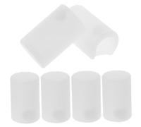SUPVOX 6pcs Safety Silicone Door Handle Protectors for Proofing Collision Drawer and Cabinet Handle Guards Transparent Edge Bumpers for Childproofing Furniture