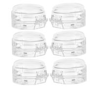 SUPVOX 6Pcs Safety Stove Knob Covers Babyproof Gas Oven Knob Locks Easy Installation Removable Design for Quick Cleaning Durable Versatile Protection