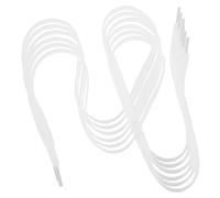 SUPVOX 6pcs Shoe Laces Reusable Shoelaces Simple Fashionable Polyesteryarn Easy to Use Sports Shoelaces for Casual and Athletic Shoes 8mm Flat White 80cm