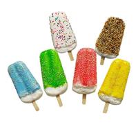 SUPVOX 6pcs Simulation Ice Cream Model Realistic Fake Ice Cream Props for Photography Kitchen Decor and Teaching Materials for Festivals and Art Sketches