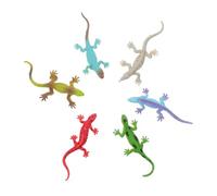 SUPVOX 6pcs Simulation Lizard Plastic Reptile Model with Realistic Design for Educational Animal Figurines Safe Smooth Surface for Garden and Home Decor