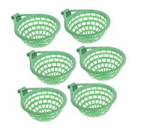 SUPVOX 6pcs Small Plastic Pigeon Nesting Bowls Bird Hatching Bowls Hollow Bird Sleeping Nests for Budgie Parakeet Cage Breeding Supplies