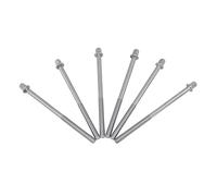 SUPVOX 6pcs Snare Drum Screws Iron Tension Rods 11cm Long for Drum Set and Hardware with Secure and Stable Connection