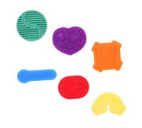 SUPVOX 6Pcs Soft Silicone Sensory Stones for Textured Quiet for Calming Play at Home School and Therapy Sessions Durable and Safe Educational Tools