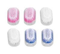 SUPVOX 6pcs Stone Feet Pedicure Tool Safe and Efficient Pumice and Plastic Material, Natural Style Foot Beauty Brush for Exfoliating and Removing Dead Skin Color Color