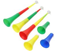 SUPVOX 6pcs Telescopic Soccer Party Horns Cheering Props for Sports Events Blow Horns for Football Games Birthday Parties and Concerts Random Color