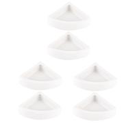 SUPVOX 6pcs Thickened Reptile Feeder Bowl Escape Medium Triangle Food and Water Dish for Lizards Snakes and Reptiles Easy to Clean and Space-saving Design