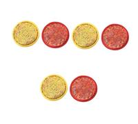 SUPVOX 6pcs Tibetan Singing Bowl Cushions Nepalese Mat Traditional Embroidery for Meditation Buddha Hall Decoration Home Office Use