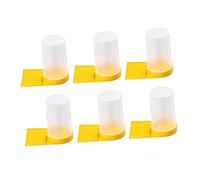 SUPVOX 6Pcs Transparent Bee Water Dispenser Multi Function Beekeeping Feeder Easy Installation Sugar Water Entrance for Hive Feeding and Observation