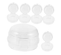 SUPVOX 6pcs Transparent Gas Stove Knob Locks High Temperature Resistant Plastic Gas Hob Protector Covers Kitchen Stove Switch Guards for Home Safety