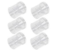 SUPVOX 6Pcs Transparent Insect Observing Jars with Magnifier for Outdoor Exploration Plastic Critter Containers with Air Ventilation Caps for Safe Insect Viewing and Learning