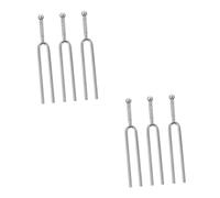 SUPVOX 6pcs Tuning Forks Standard A Tuning Forks for Guitar Simple A Tone Tuner Professional