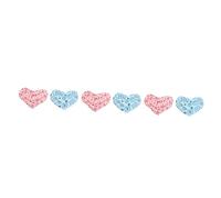 SUPVOX 6pcs Warm Hamster Blanket Guinea Pig Thermal Pad Soft Mini Nest for Small Pets Lightweight Sleep Mat for Heart-shaped Design Flower Heart