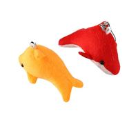 SUPVOX 6pcs Whale Plush Pendants Mini Ocean Animal Stuffed Keychain Bag Decor Lightweight Hanging Ornaments for Car Window Door Wall Indoor Outdoor Use Random Color