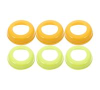SUPVOX 6pcs Wide-Mouth Bottle Cap Feeding Bottle Part Replacement Screw Rings Plastic Nipple Collars Adapter Cap for Boy Girl Accessories