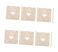 SUPVOX 6Pcs Wooden Eagle for Boosts Creativity Motor Skills Educational Stem Craft for Hands Learning