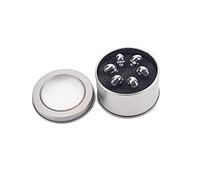 SUPVOX 6pcs Zinc Alloy Skull Bridge Pins Accessories for Traditional Acoustic Guitar and Mandolin Skull Head Pins Bridge for Mandolin