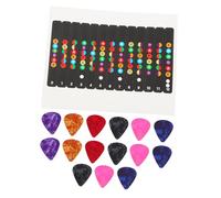 SUPVOX 6sets Guitar Scale Sticker Set Beginner Fingerboard Stickers Guitar Picks Grip for