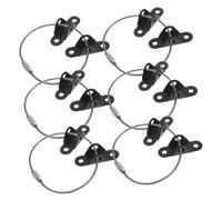 SUPVOX 6sets Safety First of Furniture Tip Straps Childproof Anchor for Tv Stands Cabinets Wardrobes Shoe Racks Wall Secure Straps Stylish Easy to Install