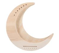 SUPVOX 7 String Wooden Tone Lyre Harp Moon Shape Portable String Instrument for Beginners DIY Assembly Musical Instrument Cultivating Creativity and Hand Ability