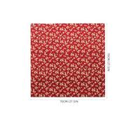 SUPVOX 70cm Red Plum Blossom Japanese-style Furoshiki Wrapping Cloth, Multipurpose Cotton Fabric Wrap for Bento Boxes, Wedding and Christmas Packaging