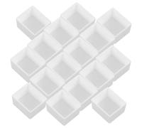 SUPVOX 75pcs Plastic Empty Watercolor Paint Half Pans, Mini Square 2ml Palette for DIY Watercolour Painting and Portable Art Supplies