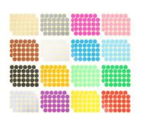 SUPVOX 768pcs Self-Adhesive Round Coding Dot Stickers 16 Colors 32mm Colored Label Stickers for Office and Classroom Organization