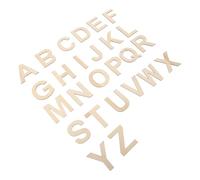 SUPVOX 78pcs DIY Blank Wooden Letters Wood Slices Cutouts for Creative Painting Can Be Decorated Art Projects Windows Christmas Crafts