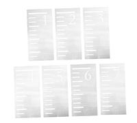 SUPVOX 7pcs Height Growth Chart Stencil Feet Durable Measuring Ruler Template for DIY Wall Decor Accurate Height Chart Reusable Pet Material for Bedroom and Nursery