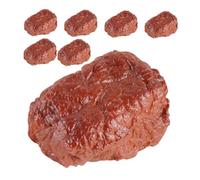 SUPVOX 7Pcs Lifelike Beef Block Models Fake Meat Food Display Props for Restaurant Home Kitchen Decoration Photography Teaching Tools